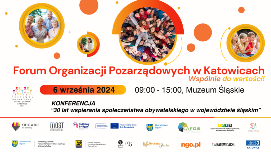 Zapraszamy na konferencję „30 lat wspierania społeczeństwa obywatelskiego w województwie śląskim”