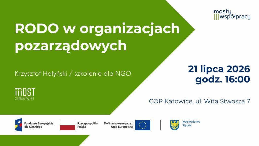 Szkolenie dla NGO: „RODO w organizacjach pozarządowych”