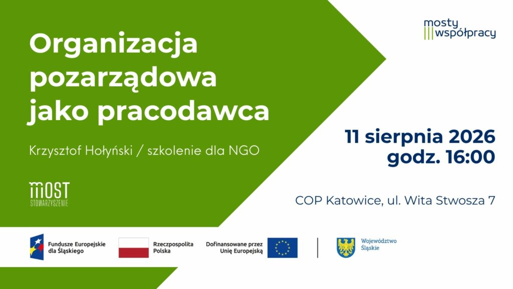 Szkolenie dla NGO: „Organizacja pozarządowa jako pracodawca” Szkolenie dla NGO: „Organizacja pozarządowa jako pracodawca”