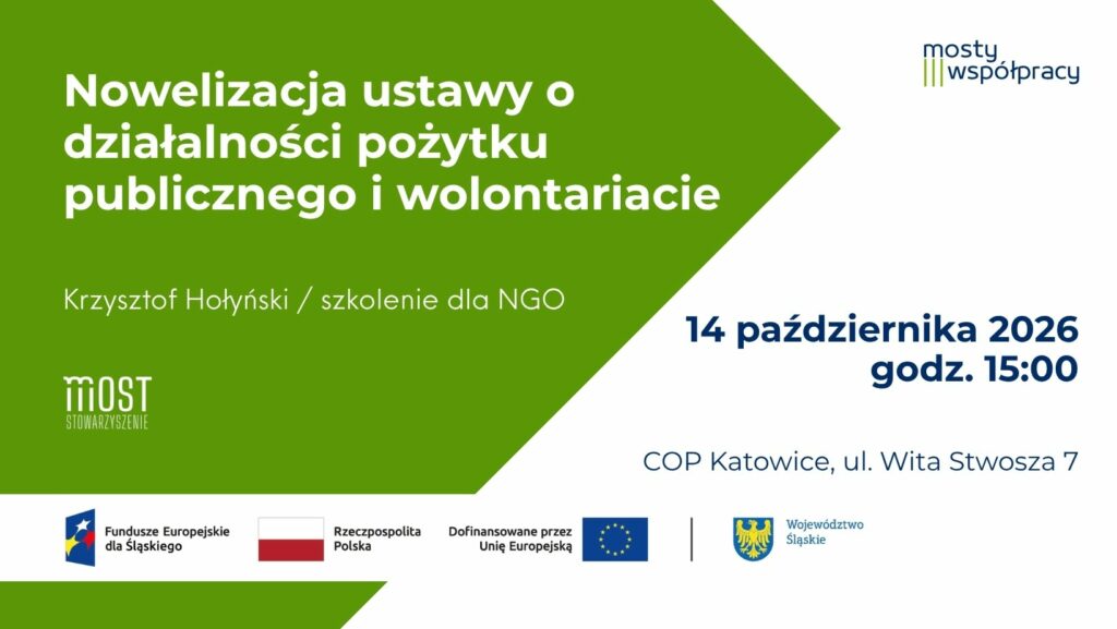 Spotkanie dla NGO: Nowelizacja ustawy o działalności pożytku publicznego i wolontariacie