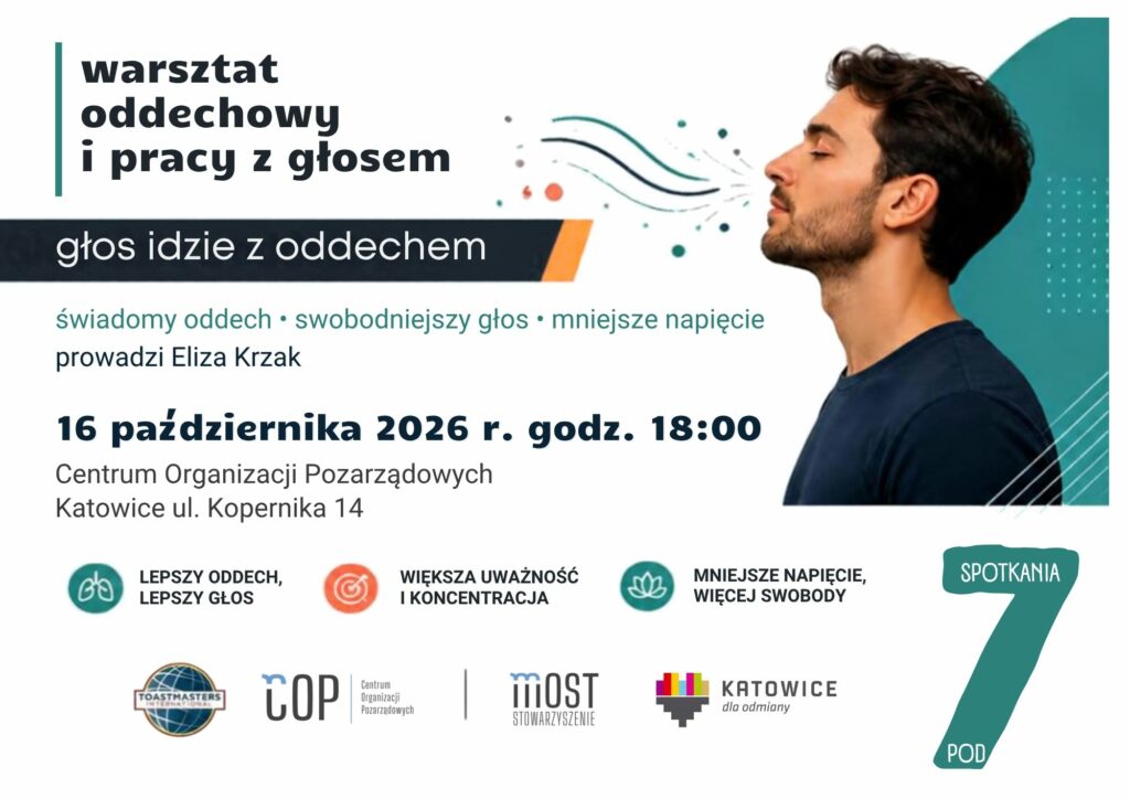 Warsztat oddechowy i pracy z głosem: „Głos idzie z oddechem”